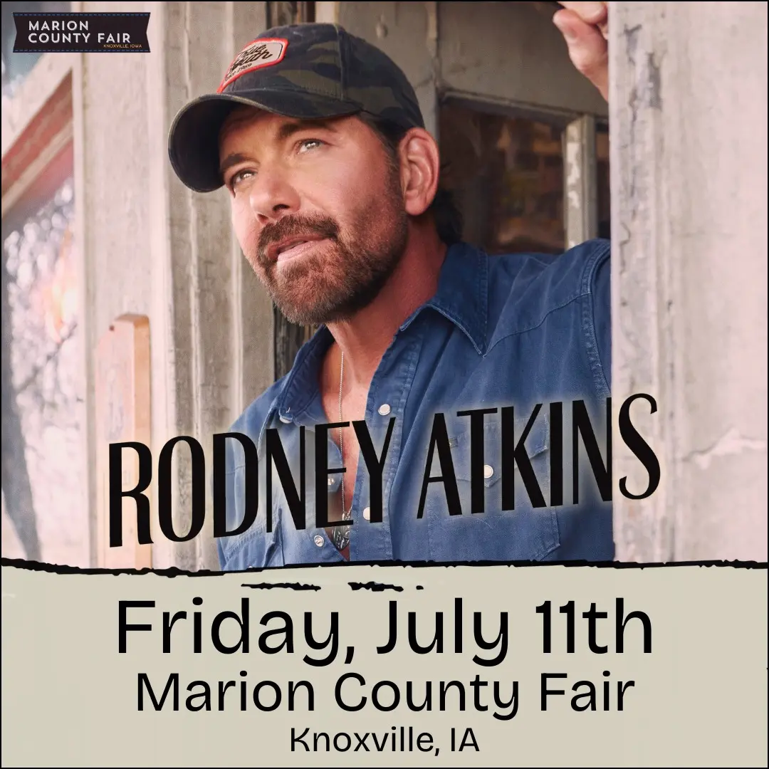 Rodney Atkins Firday, July 11th - marion county fair